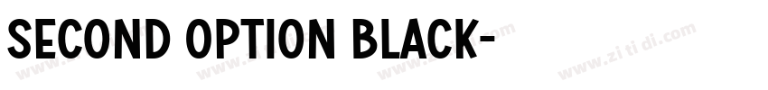 Second Option Black字体转换